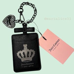 NWT•Juicy Couture Purse Charm/ Key Chain/ Card Holder. Measurements in pictures